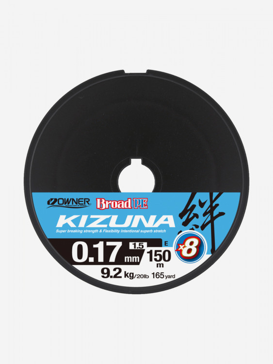 Шнур OWNER Kizuna X8 Broad PE multi color 10м 150м 0,17мм 9,2кг