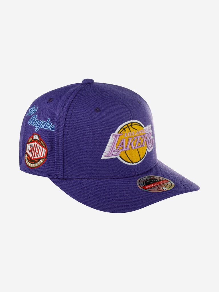 Бейсболка MITCHELL NESS HHSSINTL1266-LALPURP Los Angeles Lakers NBA (фиолетовый)
