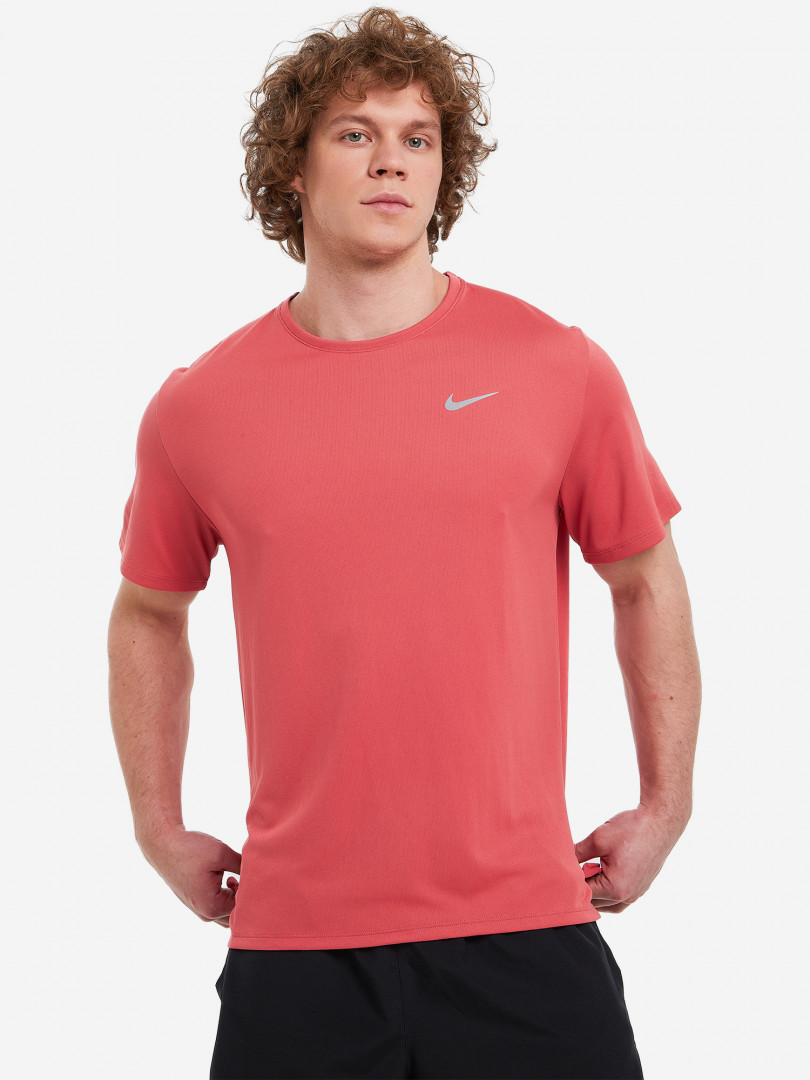 фото Футболка мужская nike dri-fit miler top, розовый
