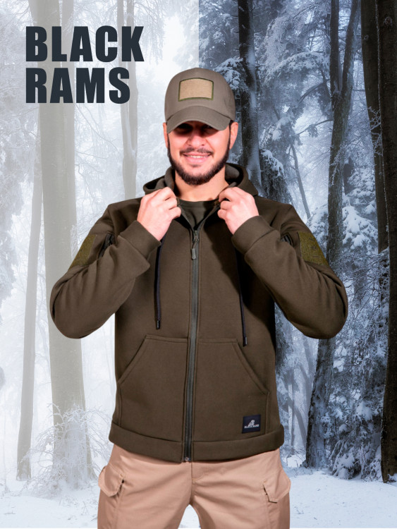 Худи для охоты и рыбалк Black Rams HBZ-001 Хаки