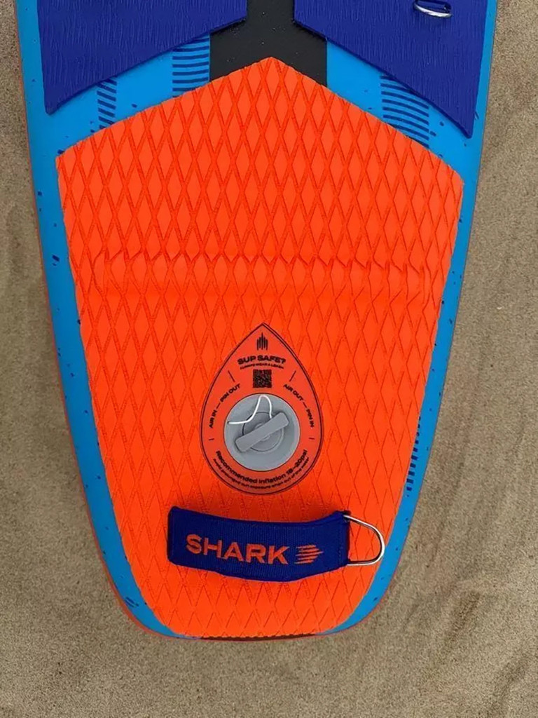 Сапборд надувной двухслойный Shark Speed+ 12.6x28x5, 381x71x12 см