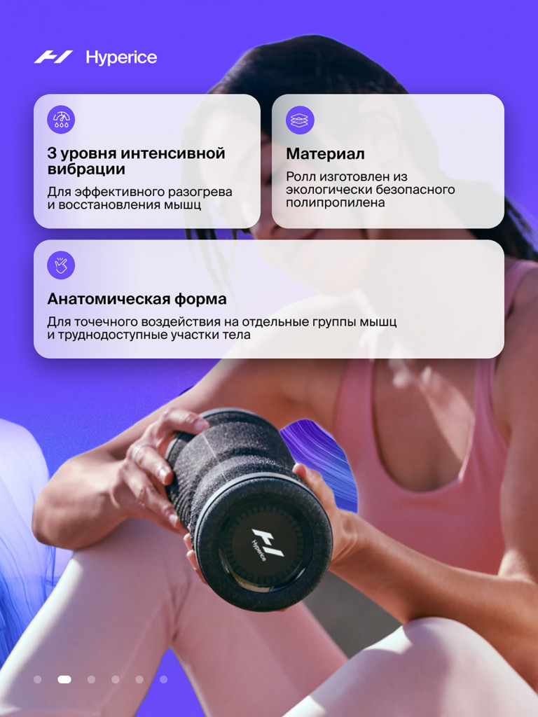 Массажер вибрационный для тела Hyperice Vyper GO