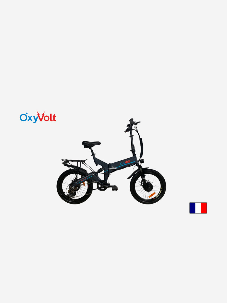 Электровелосипед OxyVolt Fighter double 2, двухподвес, полный привод, 2x350W, цвет графит