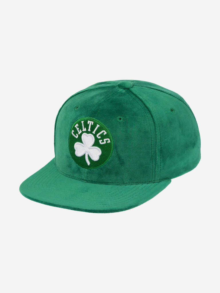 Бейсболка с прямым козырьком MITCHELL NESS HS10475-BCEGREN Boston Celtics NBA (зеленый)
