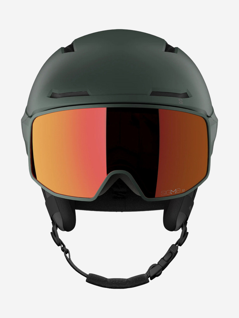 Горнолыжный шлем с визором Salomon Driver Pro Sigma Зеленый Cat. 2