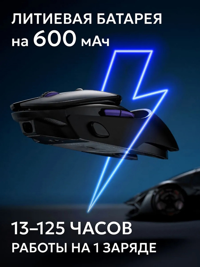 RAPOO Игровая мышь проводная/беспроводная VT960PRO, цвет - черный (12125)