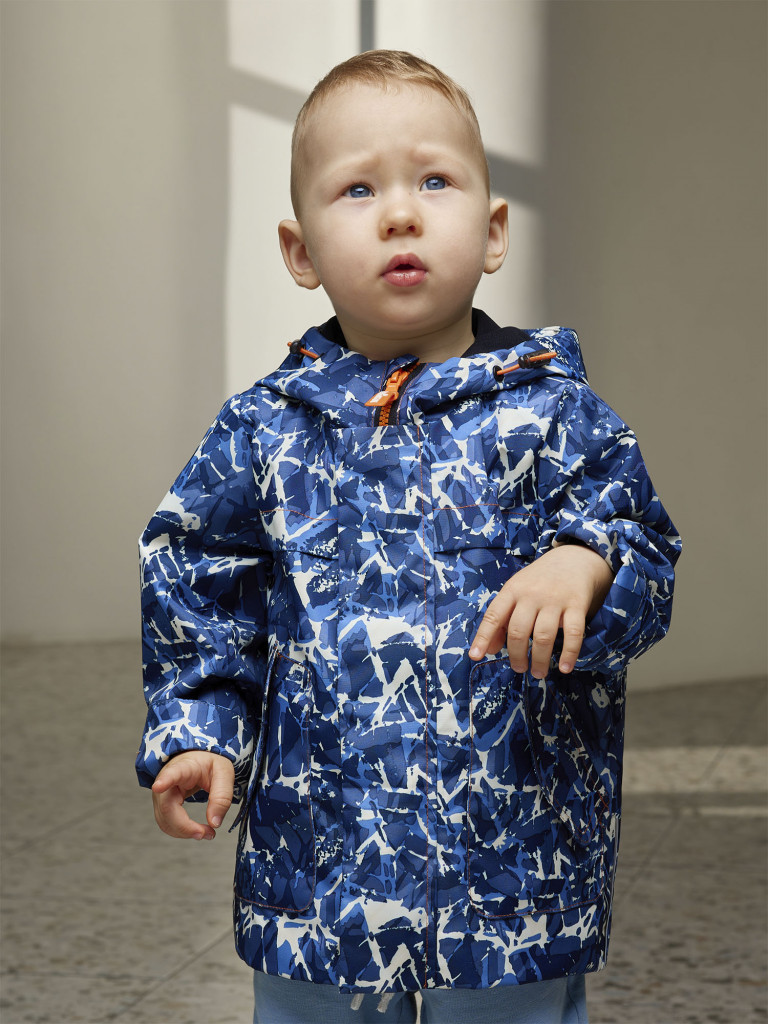 Парка для мальчика batik Бронсон камуфляж синий