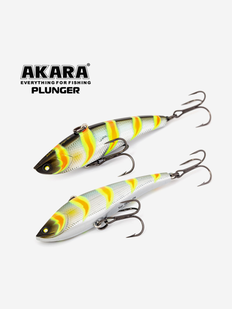 Воблер ратлин Akara Plunger 80мм 16г A106 виб зимний на щуку, судака