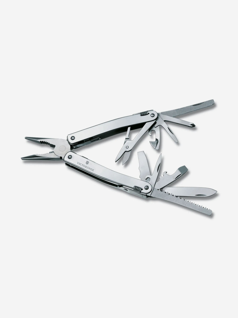 Мультиинструмент складной Victorinox SwissTool Spirit X Plus Ratchet, 105 мм, 36 функций, нейлоновый чехол