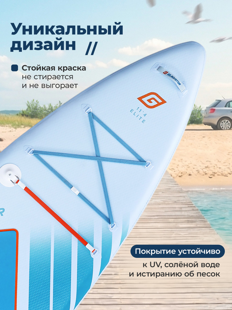 Сап доска надувная Gladiator ELITE 11.4
