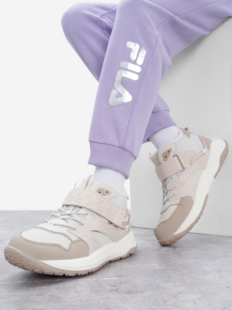  Кроссовки утепленные для девочек FILA Tornado Mid, Бежевый