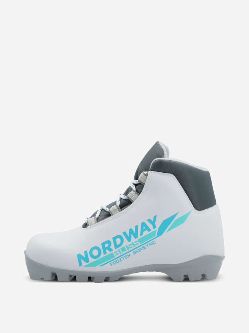 фото Ботинки для беговых лыж детские nordway bliss, серый