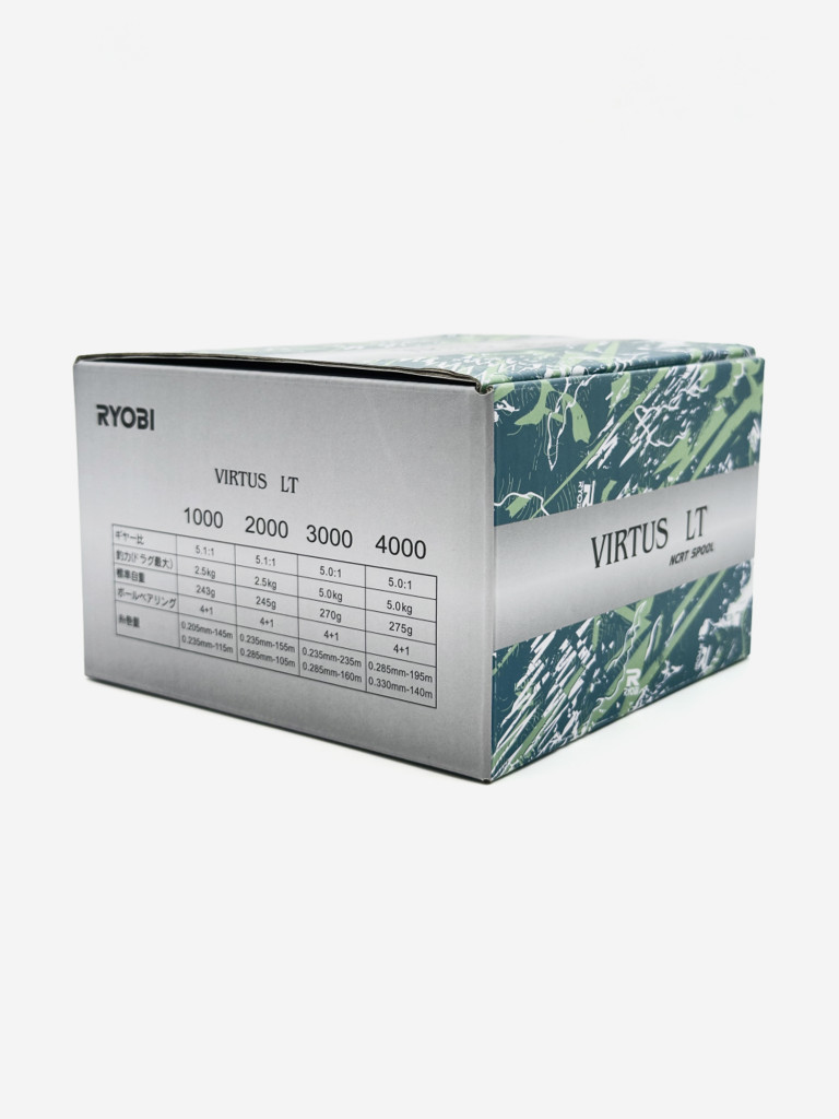 Катушка RYOBI VIRTUS LT 3000 GREEN для спиннинга безынерционная