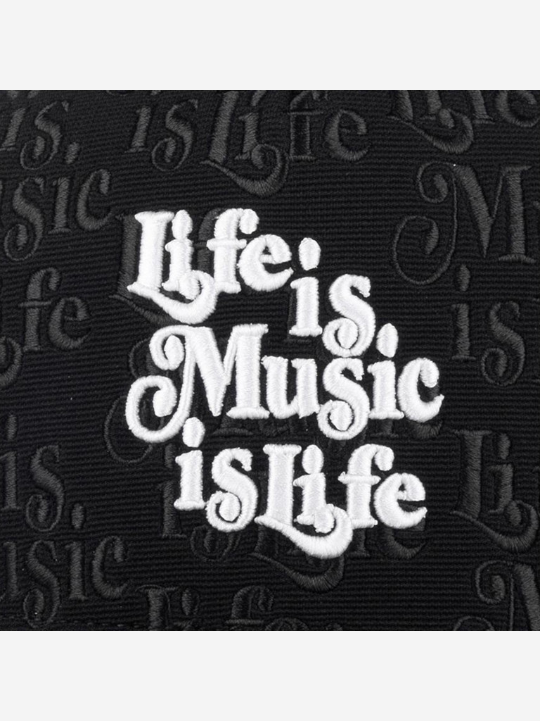 Бейсболка с сеточкой DJINNS HFT Cap IOI Music is Life (черный)