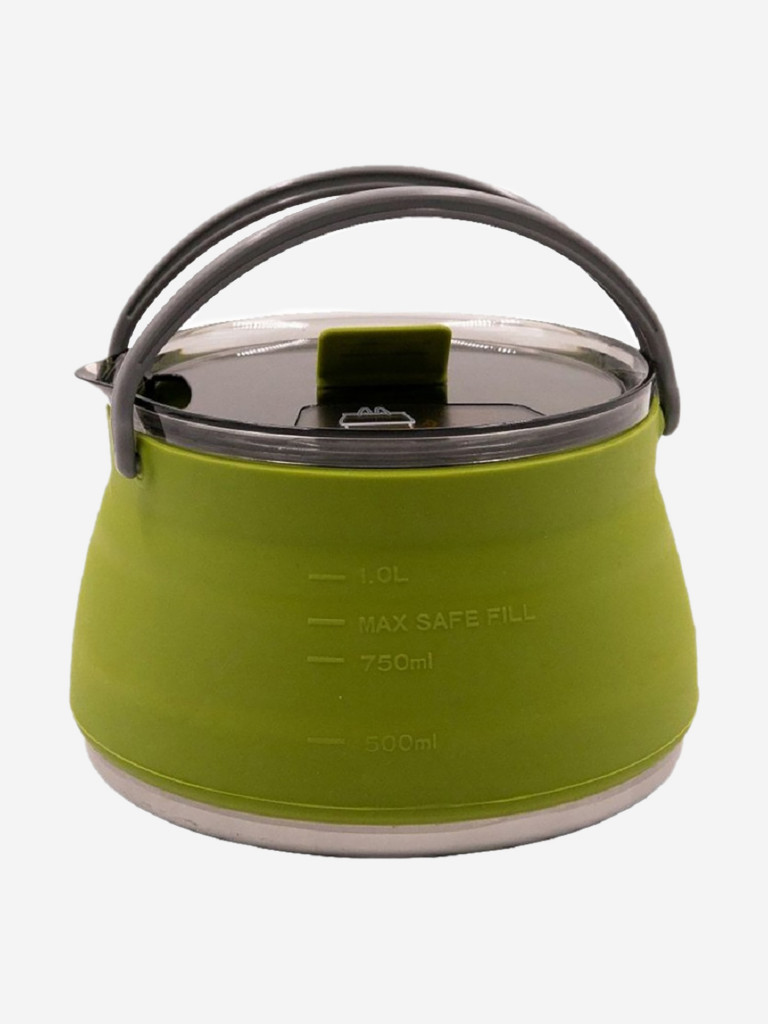 Чайник Tramp складной силиконовый 1л оливковый
