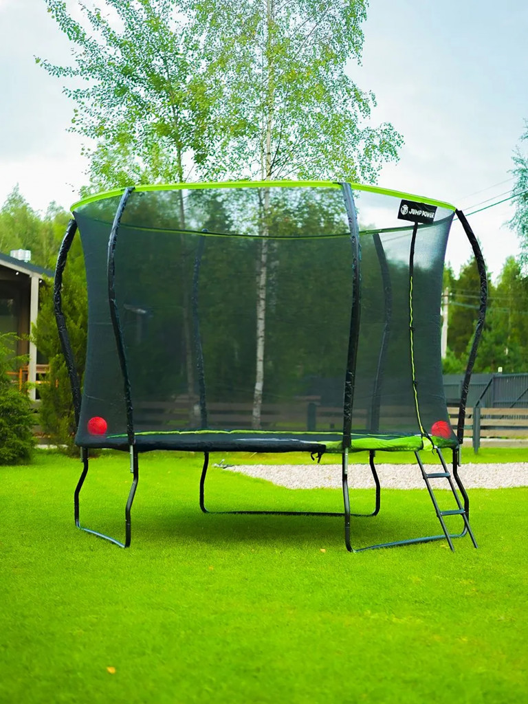 Каркасный батут Jump Power 12 ft Pro Stable Point Green