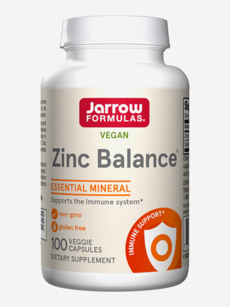 БАД Цинк L метионин 15 мг, медь, для иммунитета Jarrow Formulas Zinc Balance, 100 vcaps