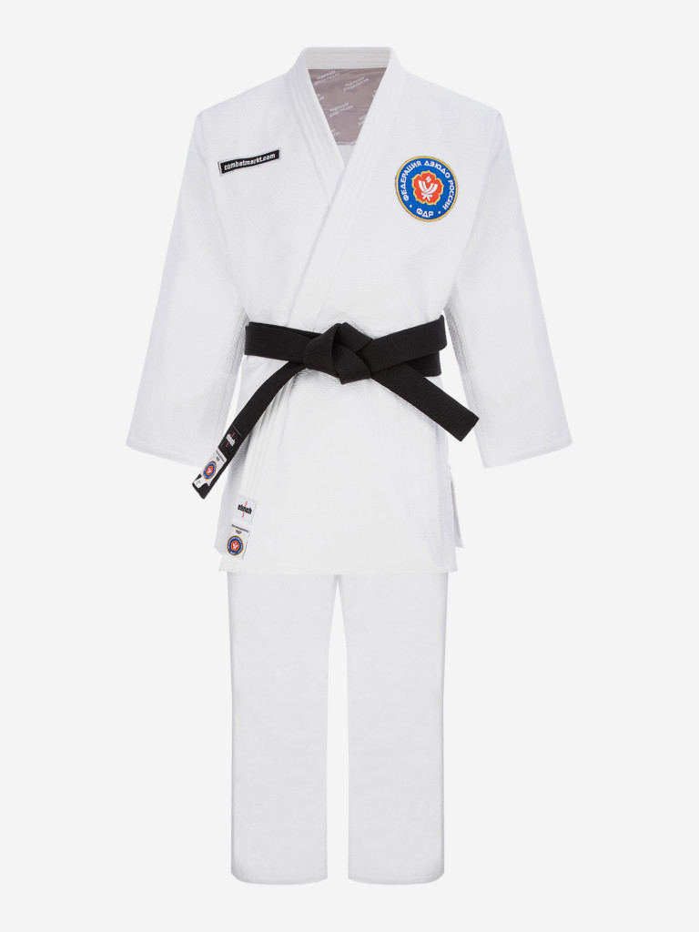 Кимоно для дзюдо подростковое Clinch Judo Gold FDR белое