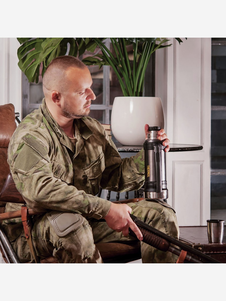 Термос для чая 1,2 л THERMOS WORK-2520 тёмно-серый