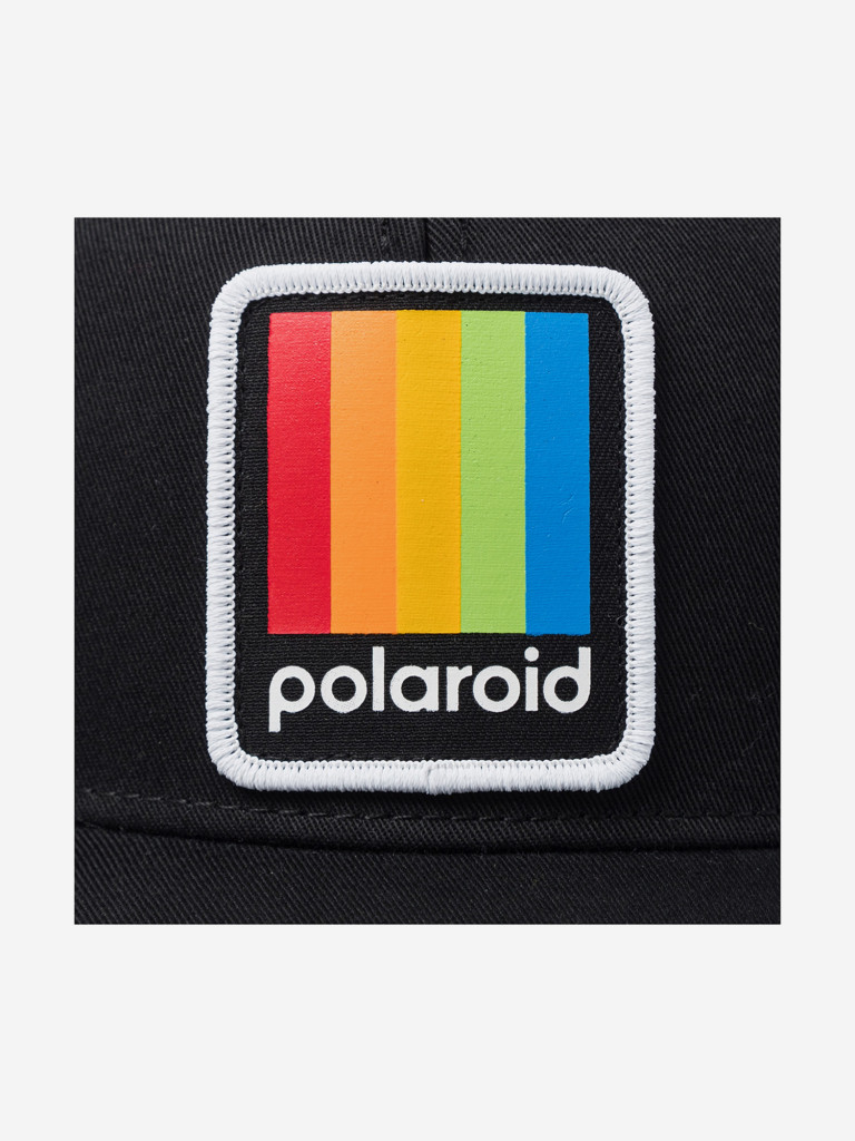 Бейсболка с сеточкой AMERICAN NEEDLE 22005A-PLROID Polaroid Twill Valin Patch (черный)