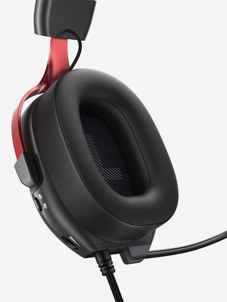 Наушники полноразмерные игровые QCY Heroad VN200 PRO, черно-красные