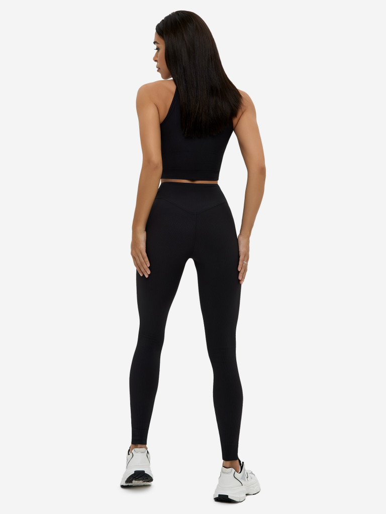 Лосины женские Bona Fide: Leggings "Ribbed Black"