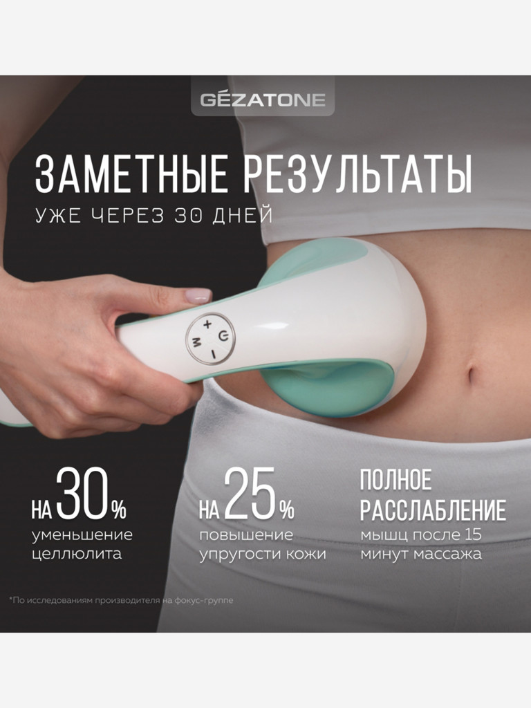 Массажер для тела Gezatone AMG128 Body Shaper ProMax беспроводной, 8 насадок