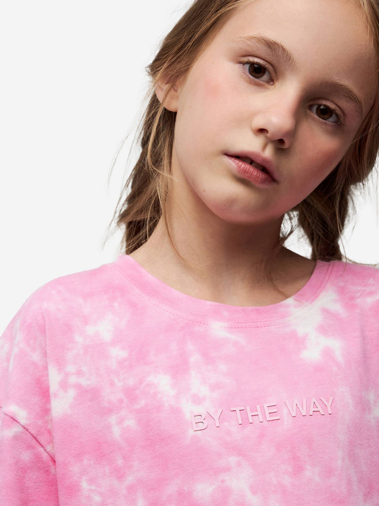 Свитшот с принтом tie dye для девочек TOTTI KIDS