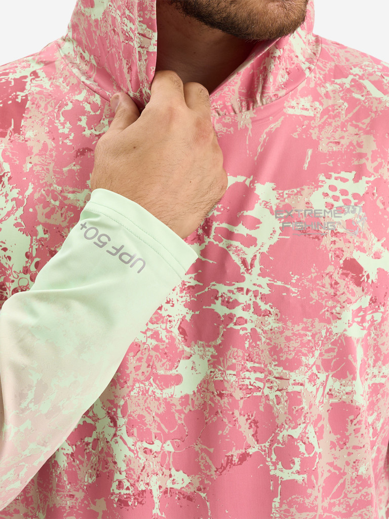 Лонгслив мужской Extreme Fishing ADD-G703H для рыбалки, с капюшоном, UPF50+ с защитой от насекомых