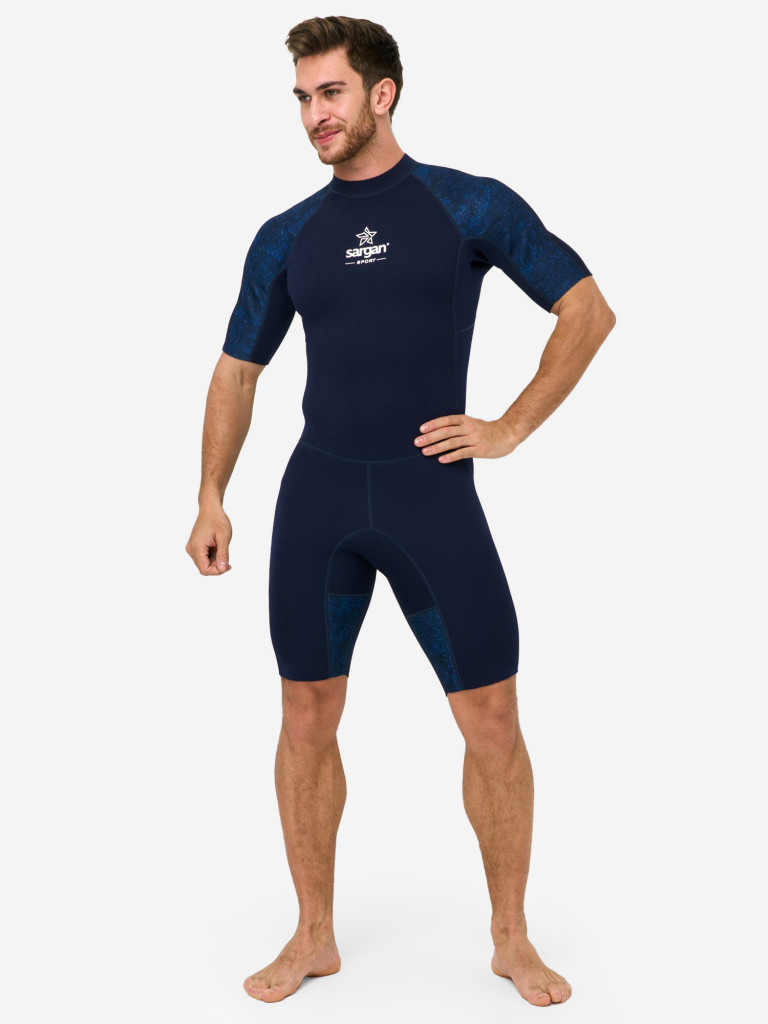 Гидрокостюм неопреновый короткий мужской 2мм SARGAN Sport
