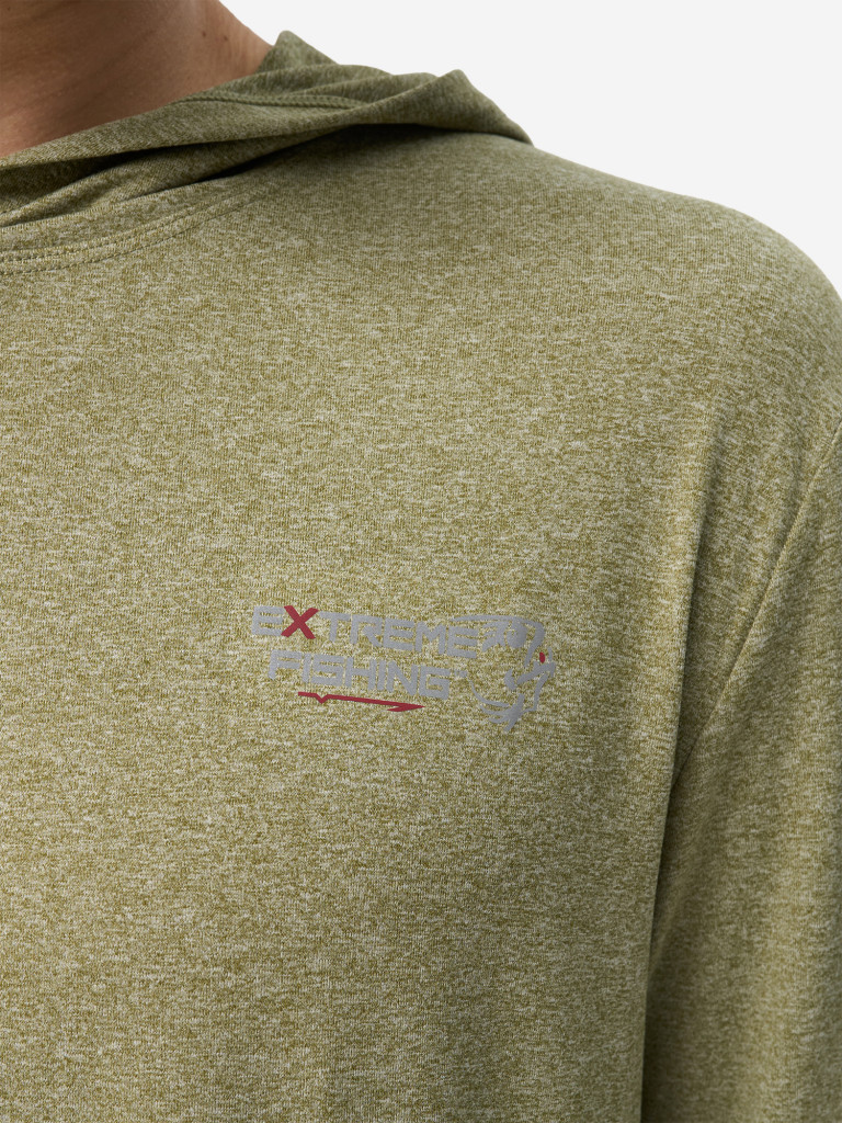 Лонгслив мужской Extreme Fishing PSS-G300H с капюшоном, с защитой от солнца UPF50+ для рыбалки