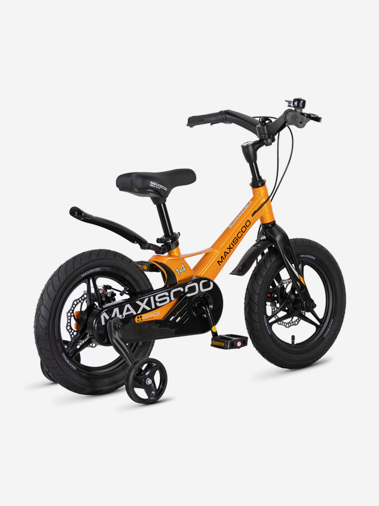 Велосипед детский Maxiscoo SPACE Deluxe Plus 14'' оранжевый глянцевый, 2026