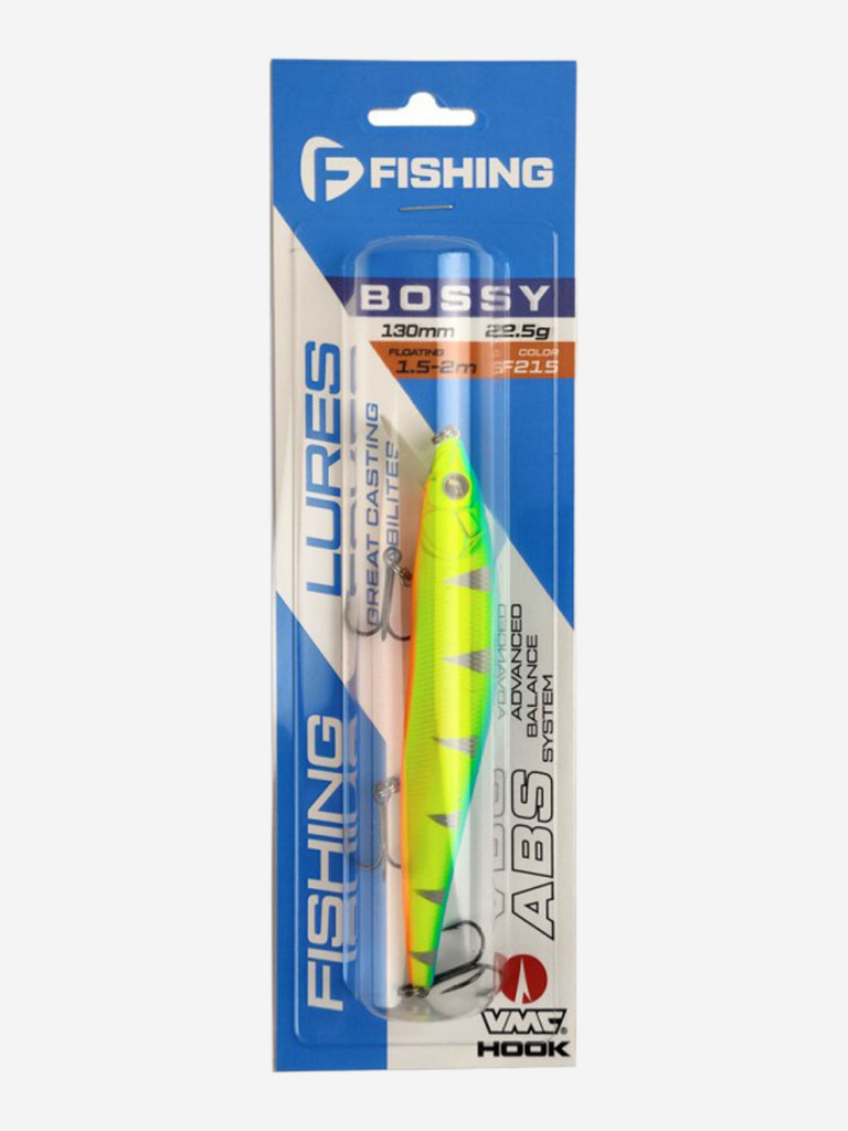 Воблер Bossy 130мм 22,5г 1,5-2,0м F215 Плавающий
