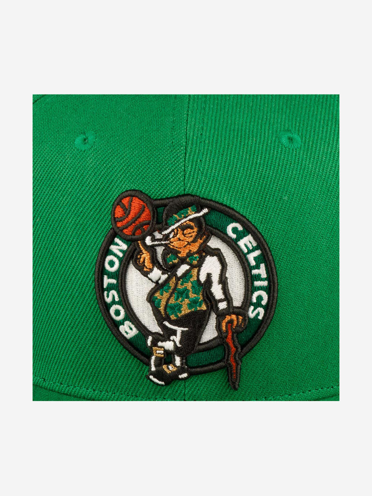 Бейсболка с прямым козырьком MITCHELL NESS 6HSSJS19078-BCEKYGN Boston Celtics NBA (зеленый)