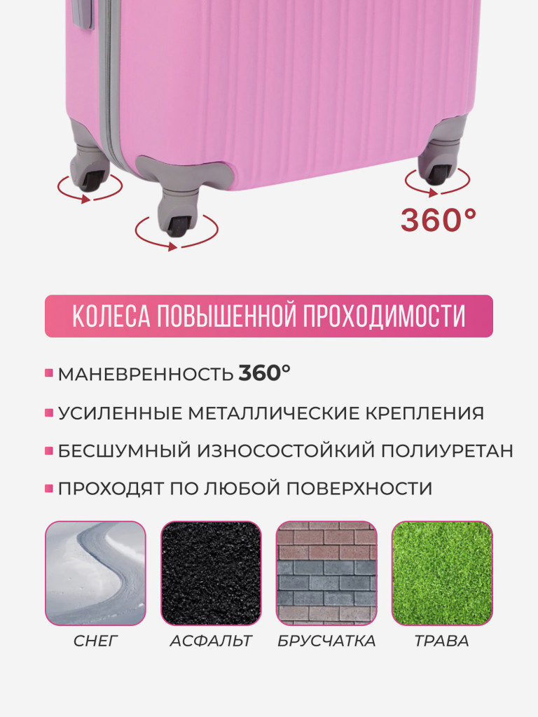 Чемодан Tevin XS ручная кладь пластиковый неубиваемый