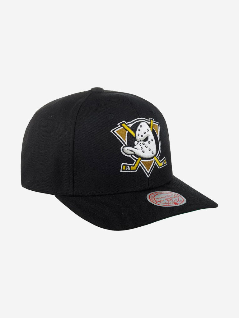 Бейсболка MITCHELL NESS HHSS5370-ADUYYPPPBLCK Anaheim Ducks NHL (черный)