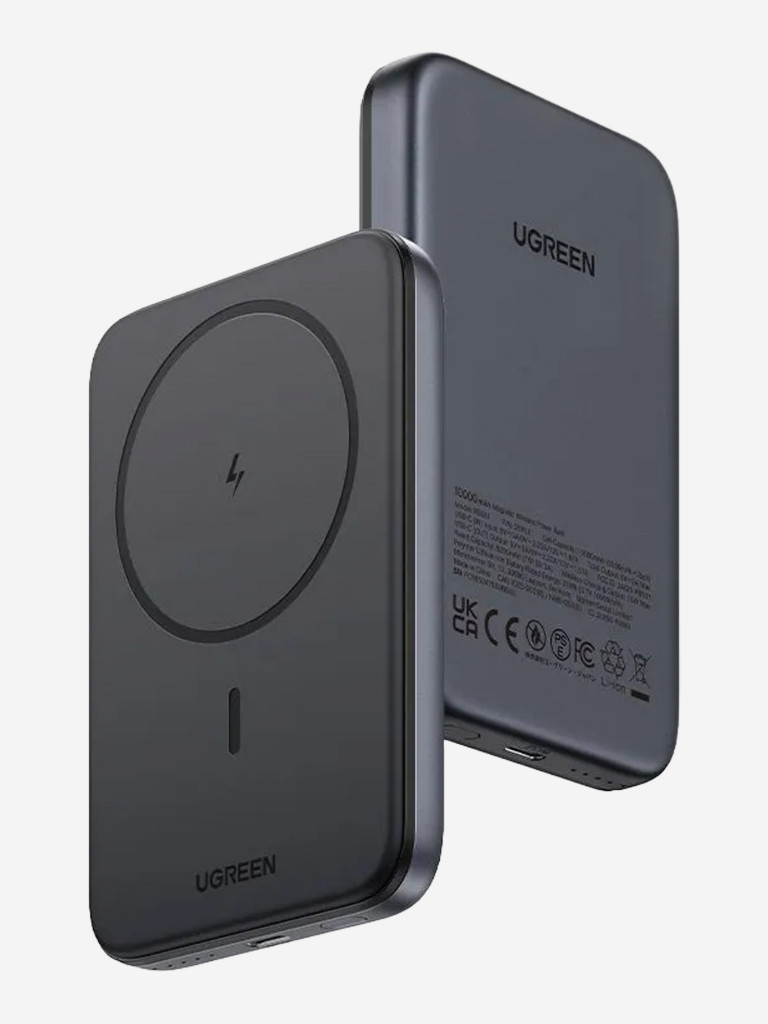 Внешний аккумулятор UGREEN PB561 (25919) 10000mAh Magnetic Wireless Power Bank