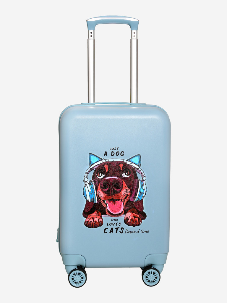 Чемодан детский BEYOND TIME G202 Cобака черная в наушниках