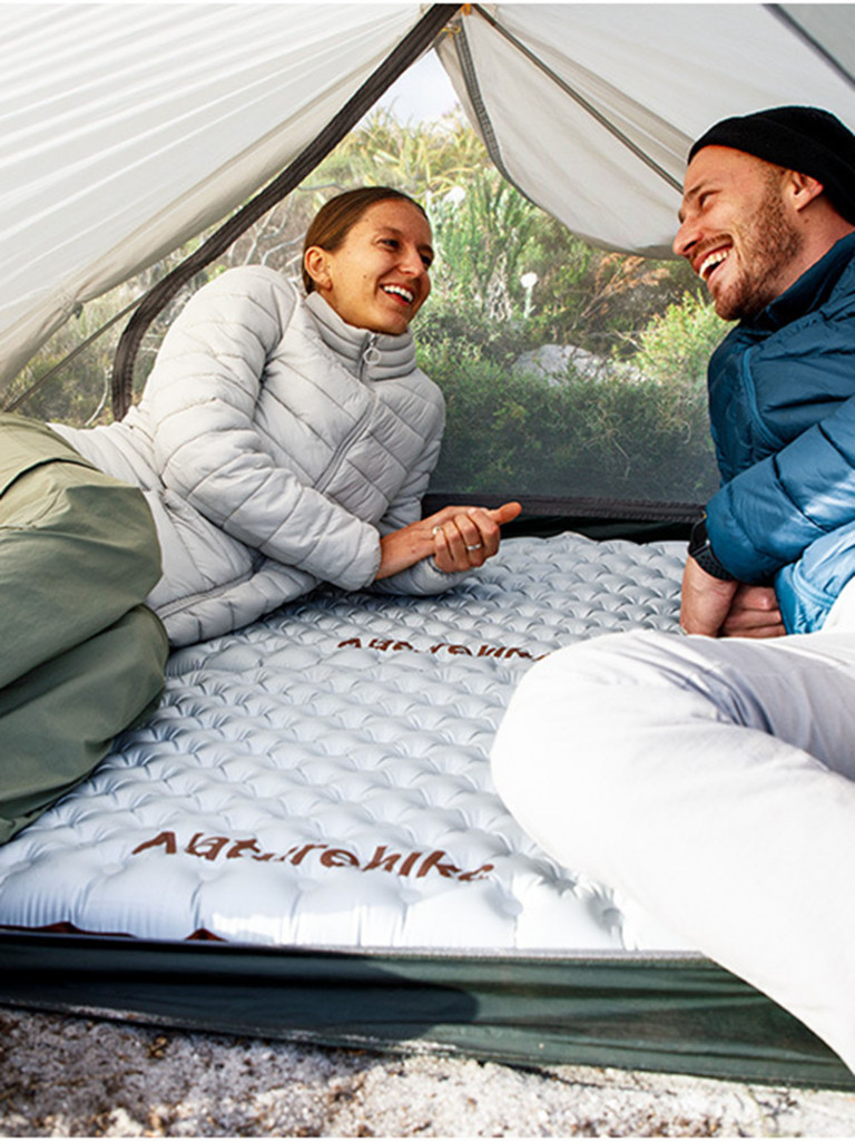 Коврик надувной Naturehike R5.8 Mummy Silvery L