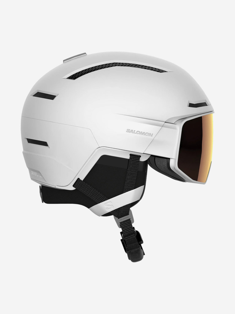 Горнолыжный шлем с визором Salomon Driver Prime Sigma Plus Белый Cat. 2+3 (с доп. визором)