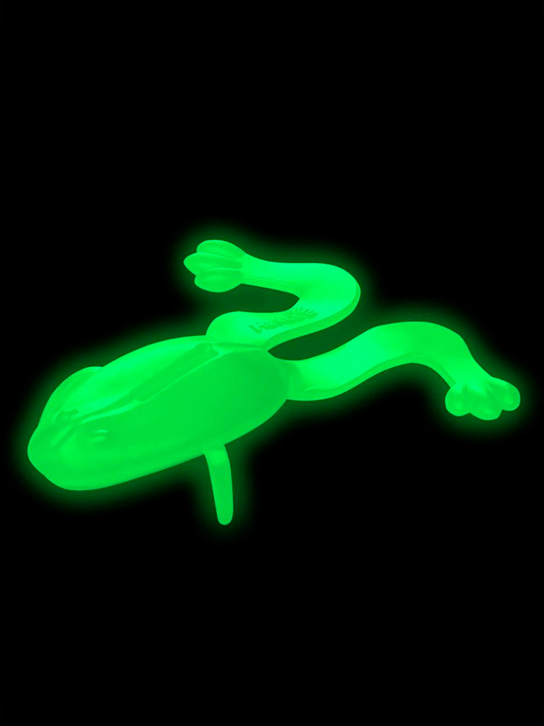 Мягкая приманка лягушка Helios Crazy Frog, 3,55" / 9,0 см, Phosphorus, 50 штук (HS-23-041-N)