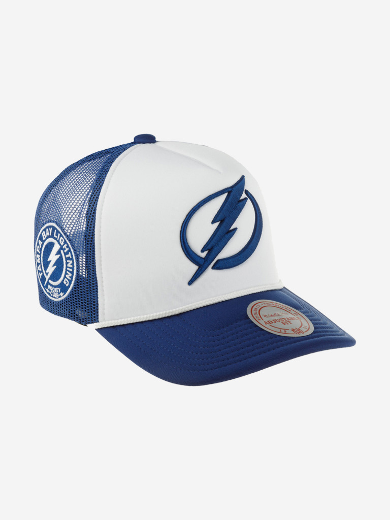 Бейсболка с сеточкой MITCHELL NESS HT8361-TBLWHIT Tampa Bay Lightning NHL