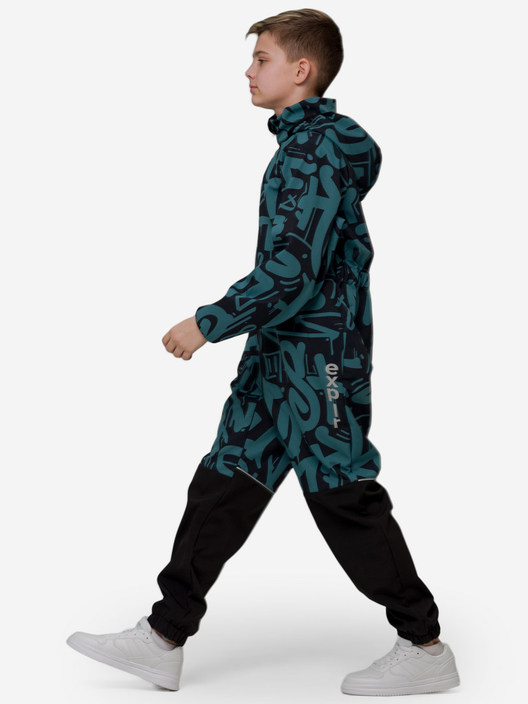 Демисезонный комбинезон для детей Sherysheff В19051ФЧ Принт SH Зеленый