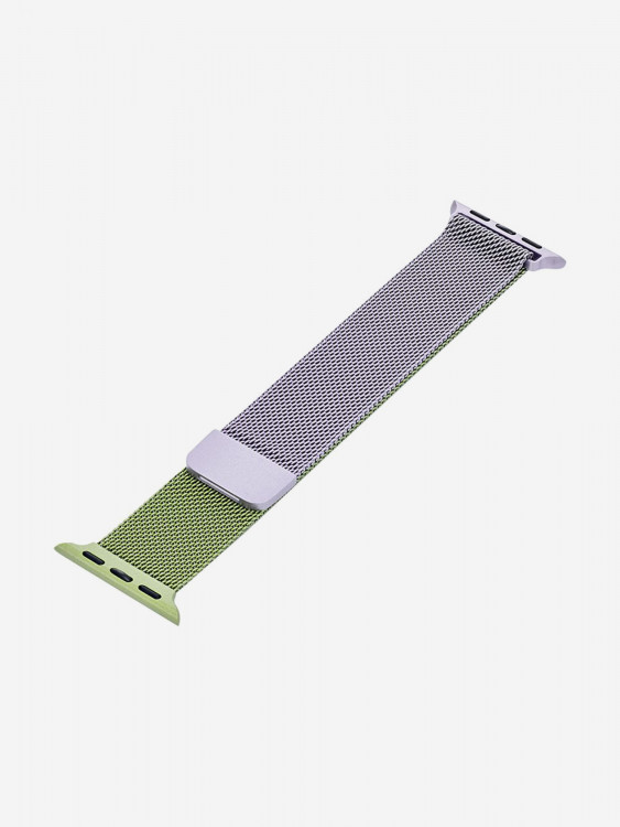 Ремешок для часов Apple Watch 41/40/38 mm Mutural Оригинал, ультралегкий металлический на магните — зелено-фиолетовый