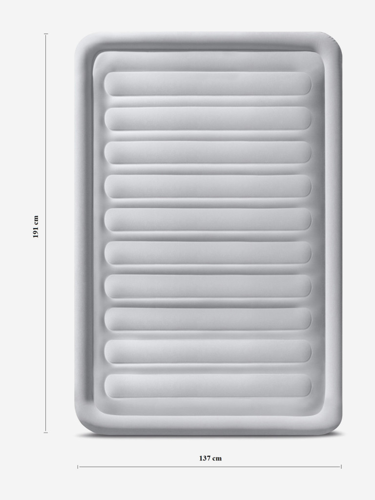 Кровать надувная Intex 67768 COMFORT-PLUSH MID RISE, Full, 137х191х33 см, флок, с насосом 220В