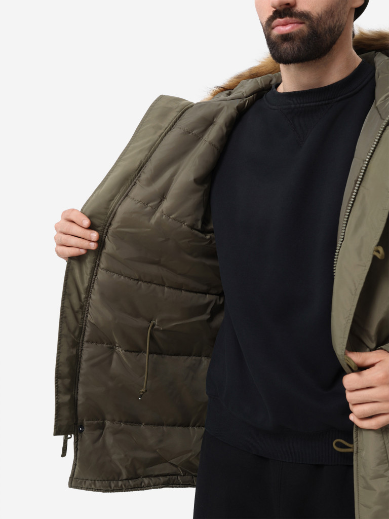 Парка зимняя мужская N-3B Logo Oxford Alpha Industries