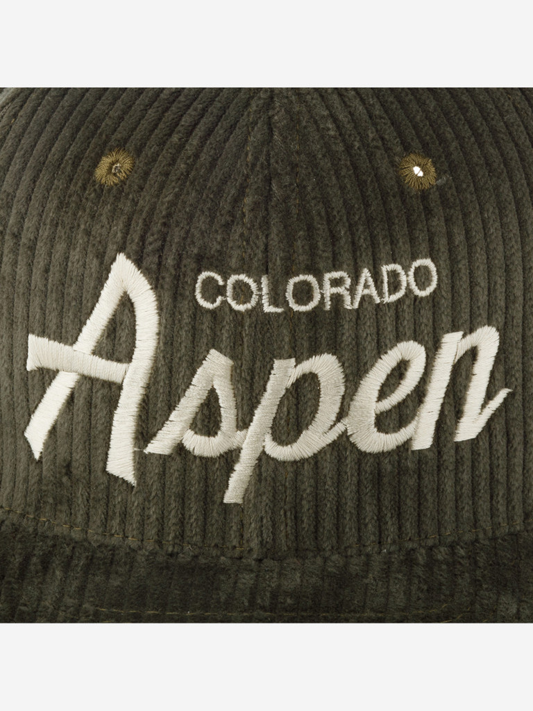 Бейсболка с прямым козырьком HOOD 103-SWC001-CO001-BD Aspen Cord (оливковый)
