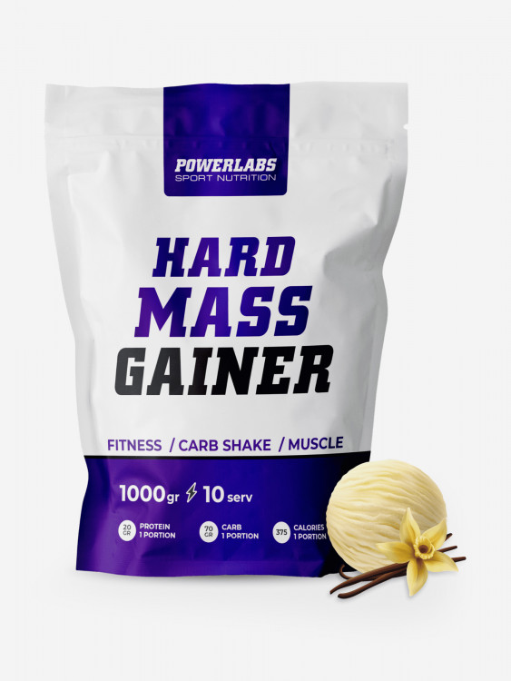 Гейнер, Powerlabs, 1000 г, ваниль
