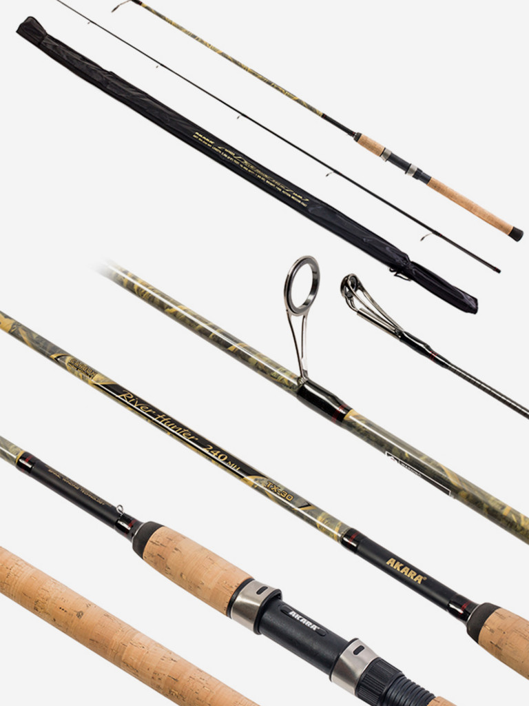 Спиннинг штекерный углеволоконный 2 колена Akara River Hunter MH (10-45) 2,7 м