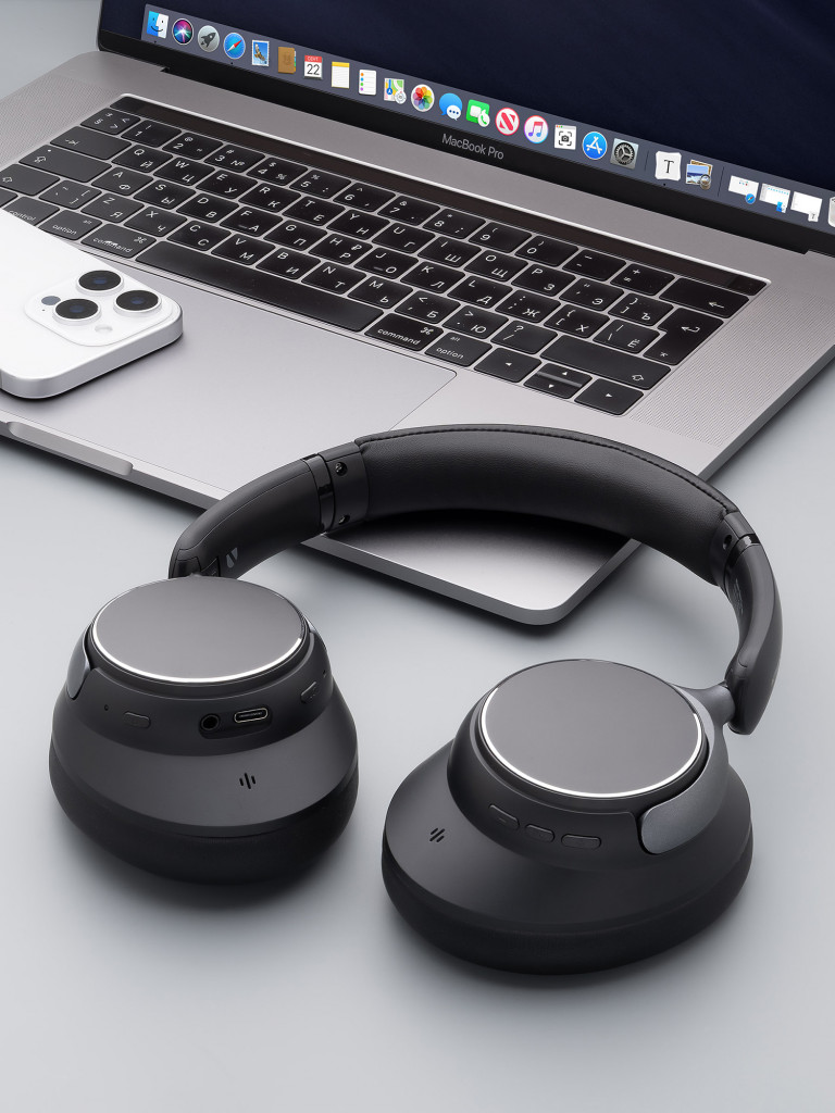 Беспроводные накладные наушники Stereo Core ANC, шумоподавление, bluetooth 6.0, 400 мАч